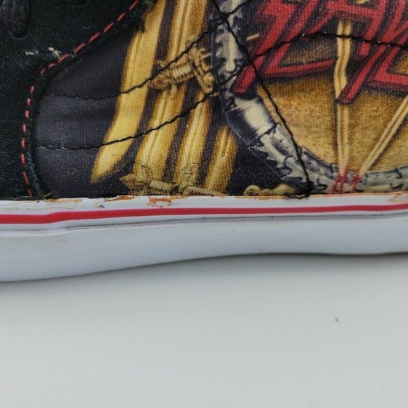 Vans Off The Wall X Slayer SK8-HI Unisex Shoes / Sneaker, Men 5.5 US, Women 7 US - Picture 9 of 12